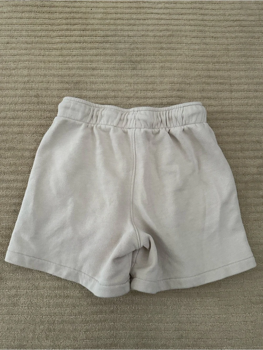 Old navy kids size L Cream Drawstring Lounge Shorts with Logo Patch